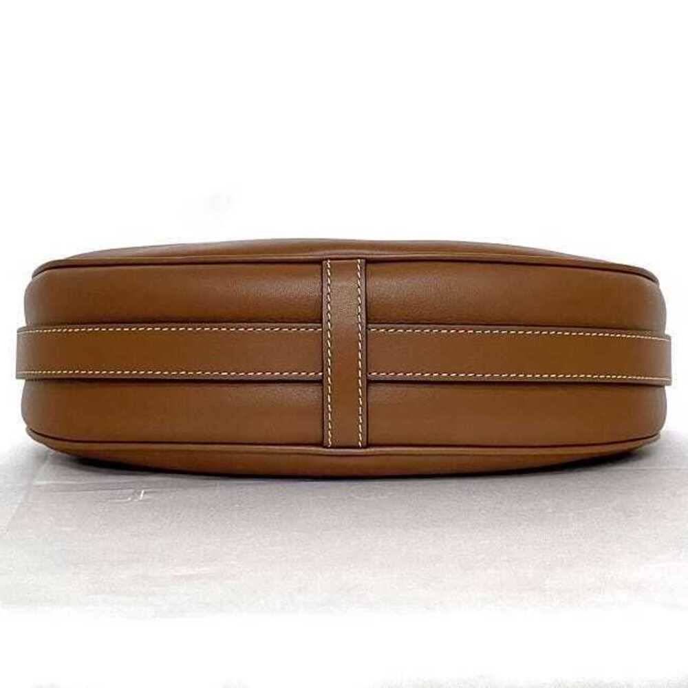 Celine Shoulder Bag Ava Strap Brown Hobo Leather Shoulder Zipper Logo One Point - Picture 4 of 10